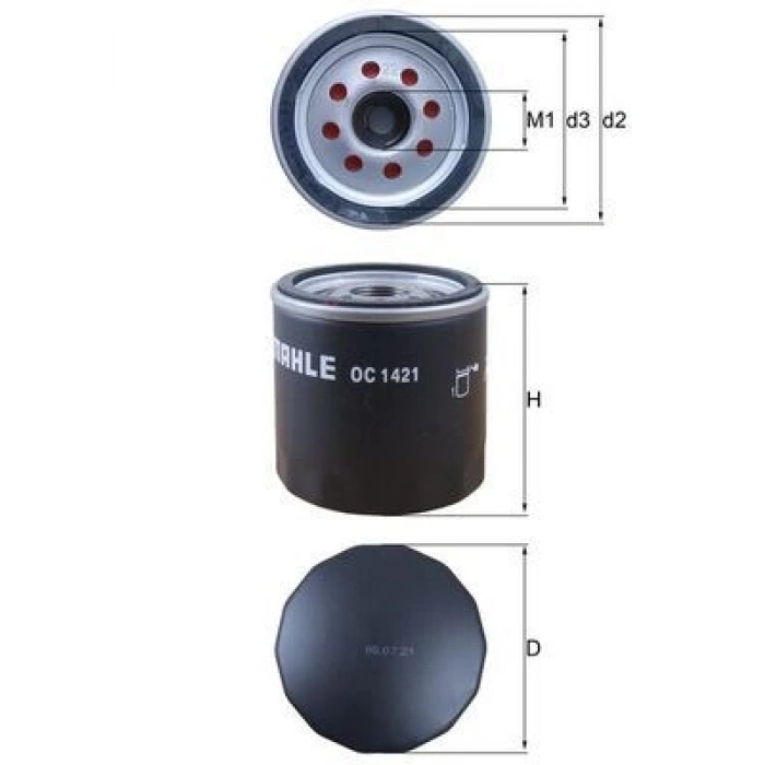 YAĞ FİLTRESİ POLO 1.7 SDİ 1.9D SDİ CADDY II 1.9D 9601 FELICIA 1.9D 9502 -AROSA 1.7 SDI 9704