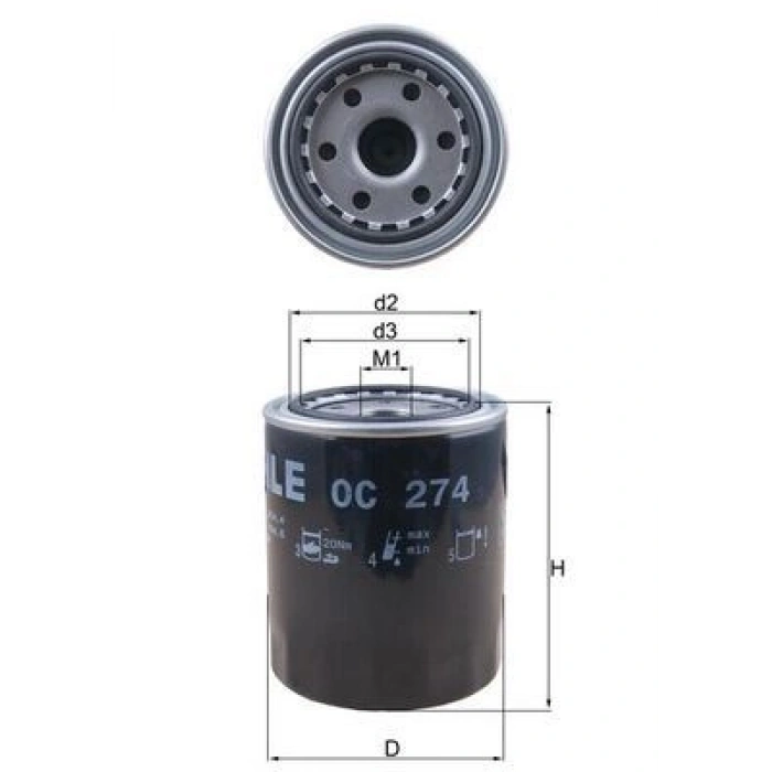 YAĞ FİLTRESİ HILUX HIACE PICKUP 95 WP928 80