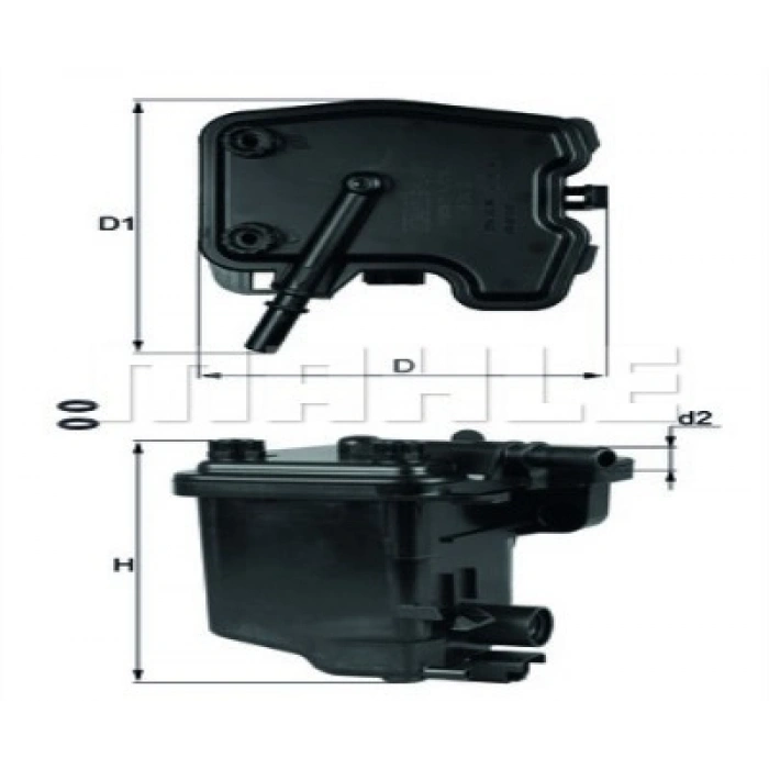 YAKIT FILTRESI 206/207/307/308/PARTNER/S40/V50/FOCUS 1.6 HDI / TDCI 03-