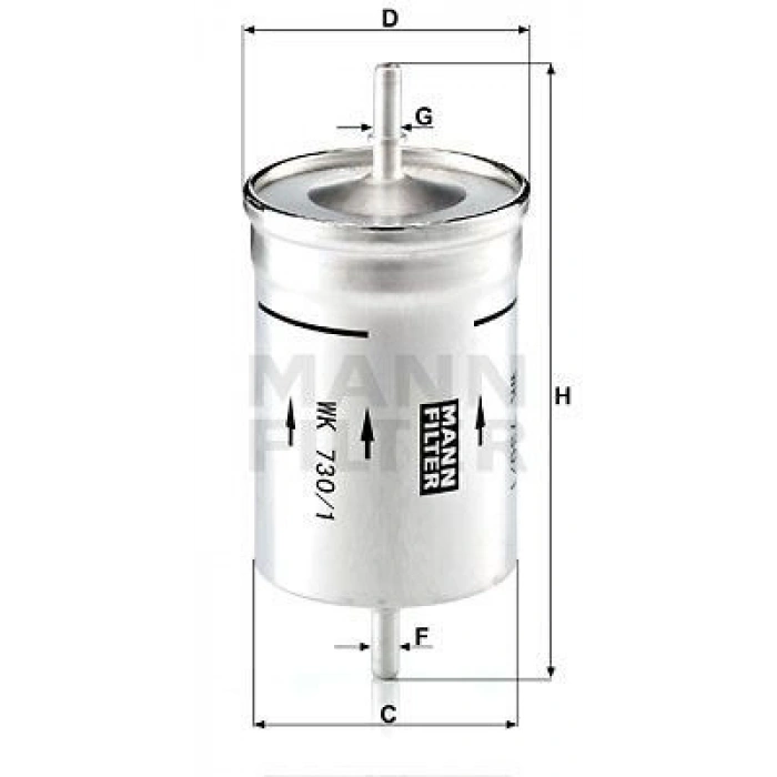 YAKIT FİLTRESİ 3 GIRIS CADDY GOLF JETTA POLO TOURAN 1.4 1.6 CORDOBA IBIZA LEON TOLEDO III