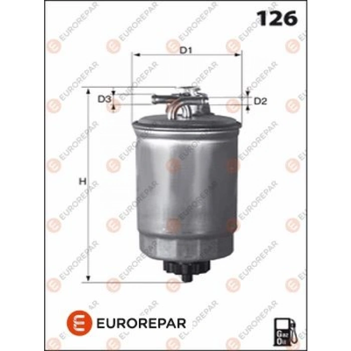 YAKIT FILTRESI H126WK PASSAT-A4-A6 AFB-AKN-AKE 2,5 TDI 97-04