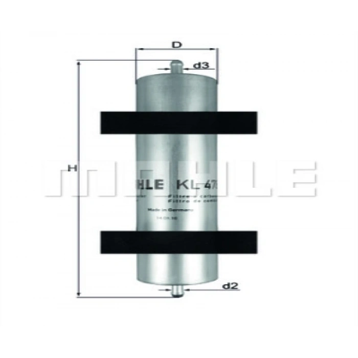 YAKIT FILTRESI H156WK E46 M47N-M57N 01-05