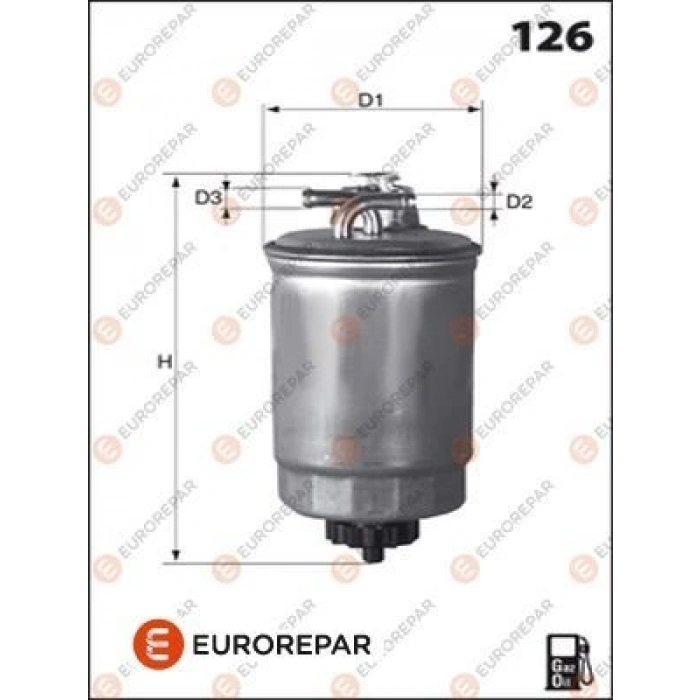 YAKIT FILTRESI KL410D / FCS473 POLO AMF 1,4 TDI 99-01