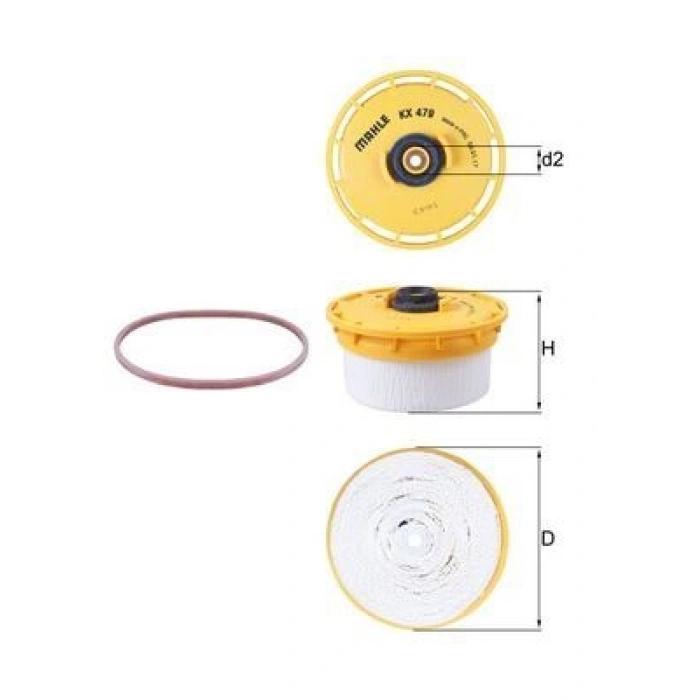 YAKIT FİLTRESİ PASSAT TOURAN 1.6 2.0 TDI