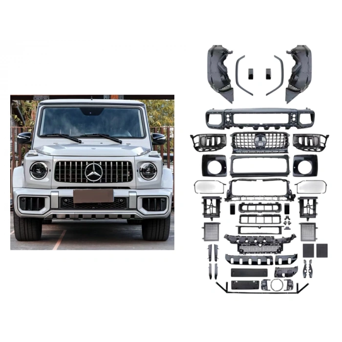 YENİ G63 AMG ÖN TAMPON SETİ W465 2019-2026 (KROM)