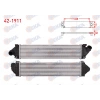 TURBO RADYATORU (INTERCOOLER) FORD FOCUS II 1.6 TDCI 2008-2011 / S-MAX 1.6 TDCI 2006- / MONDEO IV 1.6 TDCI-2.0 TDCI 2007-2014 / KUGA I 2.0 TDCI 2008-2013 / VOLVO S60 II 1.6 D 2010- / V60 1.6 D 2010-