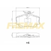 ARKA FREN BALATASI (CARBON FORMÜL) MERCEDES W202 ÇİFT PİMLİ 93-00