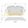 ARKA FREN BALATASI (CORBON FORMÜL) FORD TRANSIT V-347 (DİSK TİP) 206-2014