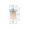 BENZIN FILTRESI R19-R21-CLIO.I-C-SERI (W202) E-SERI (W210) 3S (E30-E36) 5S (E34)