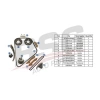 EKSANTRIK ZINCIR SETI ZINCIR-4 KIZAK-ZINCIR GERGISI-CONTA TRANSIT V184/MONDEO 2,0/2,4 TDCI 01-04