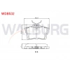 FREN BALATA ARKA PEUGEOT PARTNER 1.6 HDI 2008-/ 308 (4A,4C) 1.4 HDI 2007-2013/ 1.6 HDI 2007-2013/ 1.6 VTI 2007-2013 / CITROEN BERLINGO 1.6 HDI 2008-