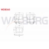 FREN BALATA IKAZLI ARKA TOYOTA RAV4 II 1.8 VVT-I 2000-2006/ RAV4 II 2.0 D-4D 2000-2006/ CHERY TIGGO 1.6 2010-