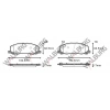 FREN BALATA IKAZLI ON OPEL INSIGNIA 2.0 T 18 JANT 2008- / INSIGNIA 2.0 CDTI 2008-