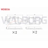 FREN BALATA ON MERCEDES C SERISI (W203) C 200 CDI 2000-2006/ (W203) C 180 2000-2006/ (W203) C 200 2000-2006/ (W203) C 270 CDI 2000-2006/ (W203) C 220 CDI 2000-2006/ SLK (R171) 200 2004-2011/