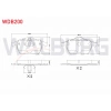 FREN BALATA ON OPEL VECTRA B 2.0i 1995-2003 / VECTRA B 2.5 V6 1995-2003 / CALIBRA A 2.0i 1995-2003