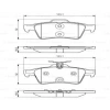 FREN BALATASI ARKA DISK ÜSTTEN YAYLI TIP FOCUS/VECTRA C/CITROEN / FORD/ MAZDA/ RENAULT / SAAB / VOLVO BM 04-