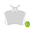 FREN BALATASI ARKA GDB823 GOLF3-GOLF4-GOLF5-JETTA-PASSAT-A3-TOLEDO-OCTAVIA BM 97-