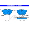 FREN BALATASI ARKA W201 C SERİSİ C180 C200 C220 C230 C250 C280 C36AMG