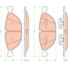 FREN BALATASI ÖN X5 E70-X5 F15-X6 E71-X6 E72-X6 F16 3.0 D-3.5 D-3.5-4.8-5.0 07-19