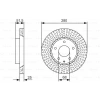 FREN DISKI ARKA . LAND CRUISER (J9) : LAND CRUISER PRADO (J12) 03-06 3.4 24V: 3.0 TD:3.0 D4D 96-02