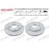 FREN DISKI ON HAVALI KAPLAMALI PERFORMANS DELIKLI 4 BJN 256,9X24,6X69X47,5 HYUNDAI ELANTRA 1.6i 2001-2007/ SONATA 2.0i 2001-2004/ KIA MAGENTIS 2.0i 2001-2005