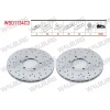 FREN DISKI ON HAVALI KAPLAMALI PERFORMANS DELIKLI 6 BJN 256X20X86X20 MAZDA E 2200 (SR2) 2.2 D 1984-2004 / BESTA 2.2 D 1993-2003