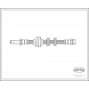 FREN HORTUMU ÖN (482 mm) GOLF3-VENTO-POLO CLASSIC BM 91-