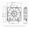 HONDA ACCORD- 03/08; RADYATÖR FAN DAVLUMBAZI KOMPLE PLASTİK (2.4CC) V6 (5KANAT)