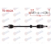 KOMPLE AKS SAG ON ABSLI 48 DIS UZUNLUK 864mm TOYOTA YARIS 1.0 - 1.4 D-4D 2003-2005 / YARIS VERSO 1.3 1999-2005