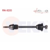 KOMPLE AKS SOL ON RENAULT CLIO I (B/C57,5/357) 1.2 M-T UZUNLUK 613 mm 1990-1998