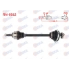 KOMPLE AKS SOL ON RENAULT MEGANE I 1.6 8v - 1.6i 16v ABSLI 44 DIS UZUNLUK 645,7 mm 1996-2003