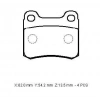 MERCEDES 190- W201- 83/93; ARKA FREN BALATASI (KABLOSUZ)(DİSK) (62X54,2X13,5)(BRAMAX)