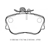 MERCEDES C CLASS- W202- 93/99; ÖN FREN BALATASI (KABLOSUZ) (DİSK)(108X74,7X19,5)(BRAMAX)