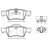 MERCEDES ML CLASS- W164- 06/09; ARKA FREN BALATASI (DİSK)(140,3X51,8X16,8/14 1,5X59,6X16,8)(BRAM