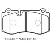 MERCEDES S CLASS- W221- 06/12; ÖN FREN BALATASI (KABLOSUZ)(DİSK)(141.5X76.1X17)(BRAMAX)