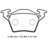 MERCEDES VITO- W638- 96/03; ARKA FREN BALATASI (DİSK)113/114/108/110/112 (105.3x53x17.5)(BRAMAX)
