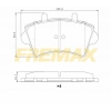 ÖN FREN BALATASI(CORBON FORMÜL) TOYOTA COROLLA 2002-2008 ZZ121