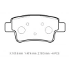 OPEL CORSA- D- 07/14; ARKA FREN BALATASI 1,7 (KABLOSUZ) (DİSK)(101.8X47.4X16.5)(BRAMAX)
