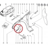 RENAULT CLIO- 4- HB- 16/20; ÖN ÇAMURLUK BAĞLANTI SUPORTU SAĞ (UÇ KISIM) (SAC) (EAGLE BODY)