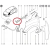 RENAULT CLIO- 4- SPORT TOURER- 16/19; ÖN ÇAMURLUK BAĞLANTI SUPORTU SOL(ORTA İÇ KISIM)(SAC)(EAGLEBODY