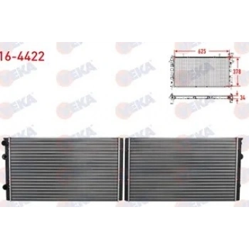 SU RADYATÖRÜ (KLİMALI) VEKA 16-4422 CADDY 96-03 POLO 95-02 IBIZA CORDOBA FABİA AEE - AHW - AFH - AFK - AUA