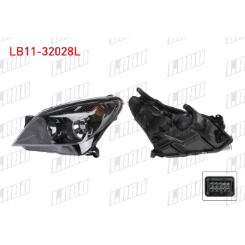 FAR SOL SIYAH MOTORLU SARI SINYAL OPEL ASTRA H 2007-2010 labo LB11-32028L