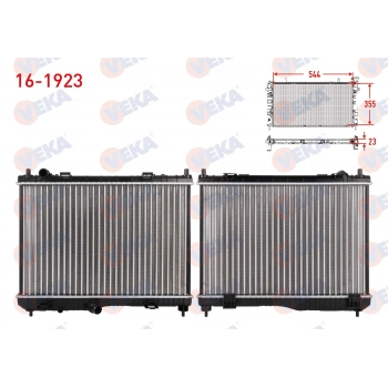 SU RADYATORU MEKANIK FORD FIESTA VII 1.4 M-T AC+/- 2012- VEKA 16-1923