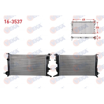 SU RADYATORU MEKANIK RENAULT MEGANE III (KZ0/1) 1.5 DCI M-T AC+/- 2008-2015 VEKA 16-3537