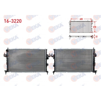 SU RADYATORU MEKANIK OPEL CORSA C 1.7 DTI M-T 2000-2006 VEKA 16-3220