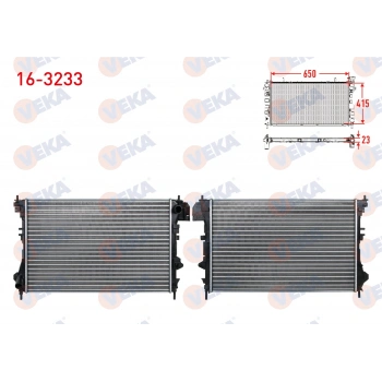 SU RADYATORU MEKANIK OPEL VECTRA C 1.6 16v M-T 2002-2008 VEKA 16-3233