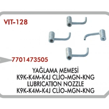YAĞLAMA JETİ MEMESİ SOL K9K KANGO 2 MEGAN 2 CLİO 2 KALIN UC VİTESSE VIT128L