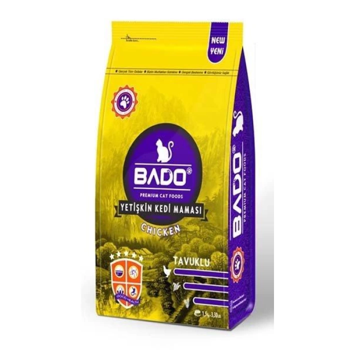 Bado Yetişkin Kedi Maması Tavuklu 1,5 Kg