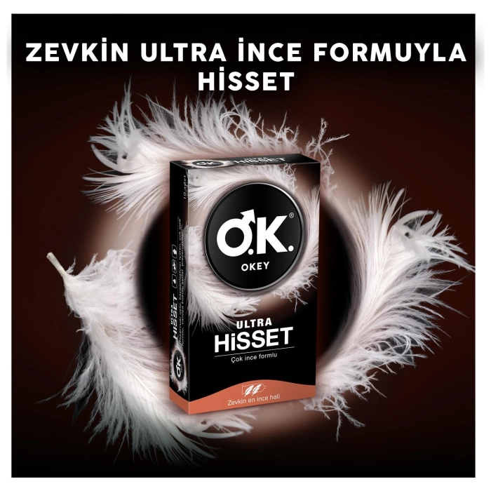 Okey Prezervatif Ultra Hisset 2li Paket (20 Adet)