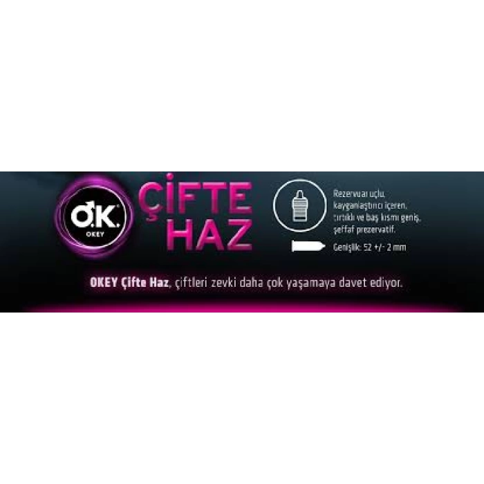 Okey Prezervatif Çifte Haz 3lü (30 Adet)